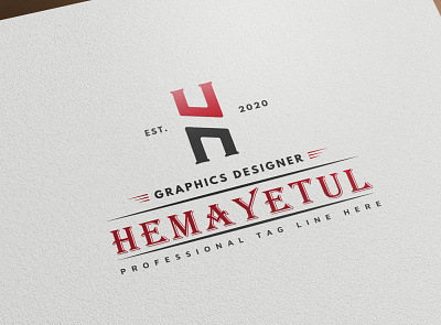 H Letter Logo branding clean colorful company corporate creative design letter logo modern