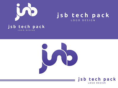 JSB Tech Pack clean colorful company corporate creative design elegant letter logo modern