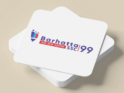 Barhatta SSC 99 Batch reunion Logo clean creative design illustration letter logo