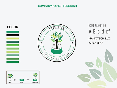 Tree Dish logo agency app brand branding business company corporate creative design ecology forest green insurance logo logotype media natural nature tree trees