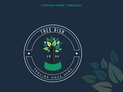 Tree Dish logo agency app brand branding business company corporate creative design ecology forest green insurance logo logotype media natural nature tree trees