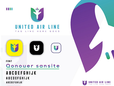 Air Travel Logo Template . agency agent air airline alphabet blue character characters flight fly launch launcher letter light line lines logo plane rocket sky