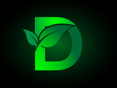 Green Logo design green green logo leaf logo logo design nature simple logo