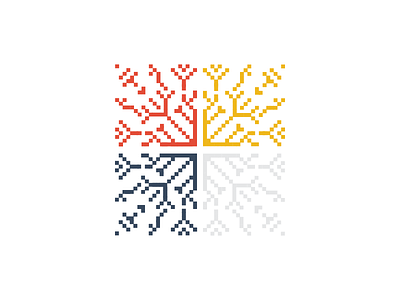A small graphic for the holiday cards holiday pixels snowflake