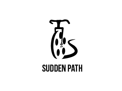 Sudden Path bicycle black cinema logo movie path sudden white