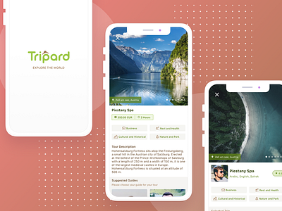 Tripard to Search and select awesome tour guide android app cards colorful design egypt ios mobile mobile app mobile ui smart travel travel app travelling ui ux ux ui