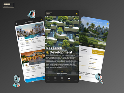 Real estate App for B2B Egypt android app broker building colorful design egypt home house ios mobile mobile app real estate rent search smart ui ux wow