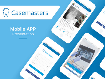 Case Maset App android app blue dentis ios mobile mobile app smart social media ui uiux ux