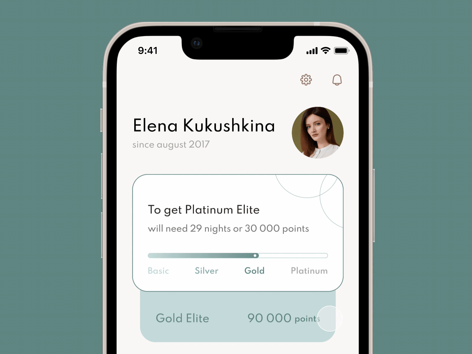 Profile [card animation] animation booking figma mobile app profile ui ux