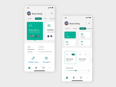 UI design - Smart home app