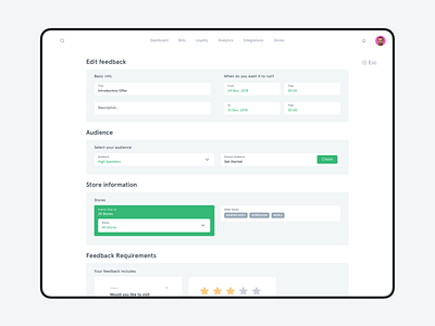 Feedback Module for a POS digitising startup clean debut debutshot mobile design ui ui design ui designer uidesign uiux