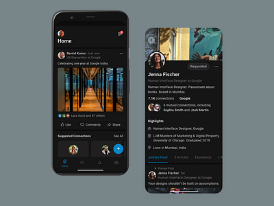 Linkedin App Redesign