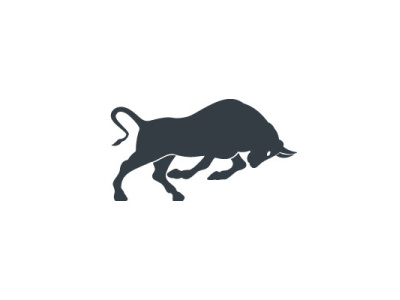 BULL animal art bull cow farm head horn icon illustration logo mascot power sign strong symbol taurus vector white wild wildlife