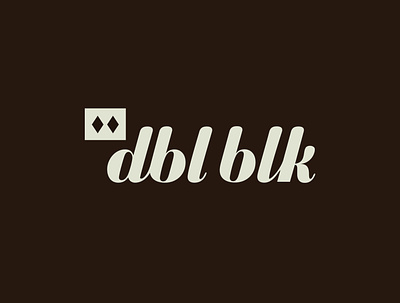 Cold Brew Coffee Branding - DBL BLK brand identity branding cocktail coffee denver design logo logo design logotype type design typography vector