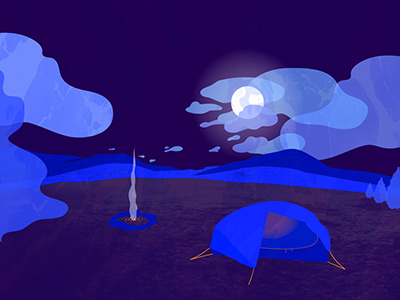 Ready for Spring art camping denver design illustration landscape texture vector