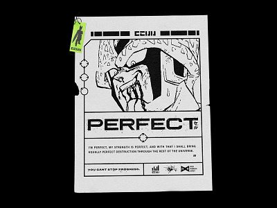 005. Perfect Destruction anime cell dbz dragon ball z graphic deisgn jump manga perfect cell poster print