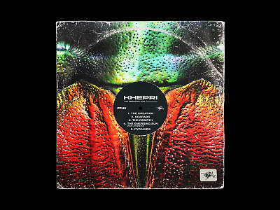 009. Khepri -- The Emerging Sun album cover beetle khepri music scarab vinyl vinyl cover