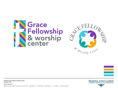 Logo Development for Grace Fellowship baptist brand development branding church design church logo church marketing graphic design hiremarthalynnlaskie logo evolution lord marketing prayer religion retro spiritual typography yonkersagency