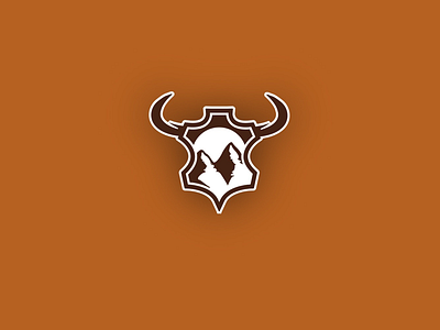 Leather Bull Logo branding bull leather logo logodesign logotype mountain simple