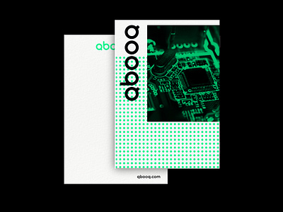 QBOOQ stationary branding design gradient graphic design logo logodesign minimal
