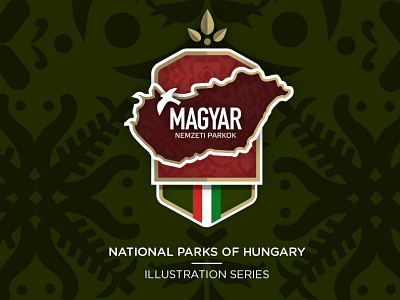 National Parks of Hungary badge badges behance branding icon identity illustration logo logo design national park pin series vector