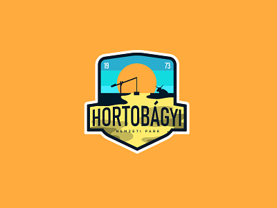 HORTOBÁGY NATIONAL PARK animal badge branding icon identity illustration logo logodesign typography vector