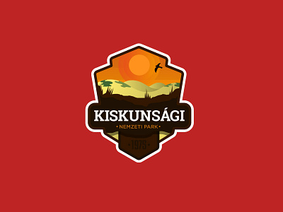 Kiskunsag National Park Badge animal badge badges branding hungary icon illustration logo typography vector