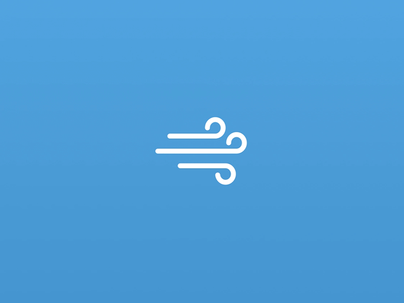 Weather Animation animation icon motion rain wind