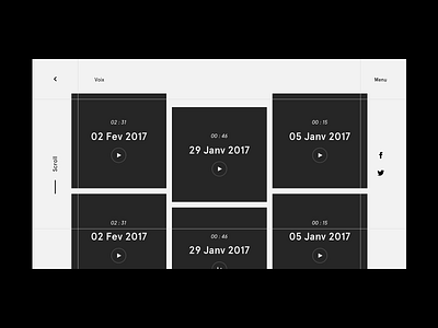 [Victoire Bélézy's Portfolio] UX & Art Direction - Part 1 black white minimalism mock up ui ux wireframe