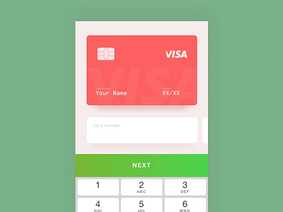 Daily UI :: 02 | Credit Card Checkout by Maggy Nicot on Dribbble