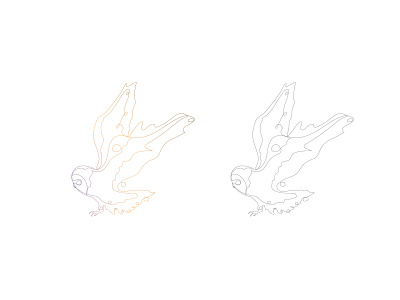 Owl Line Drawing drawing flight illustration line owl