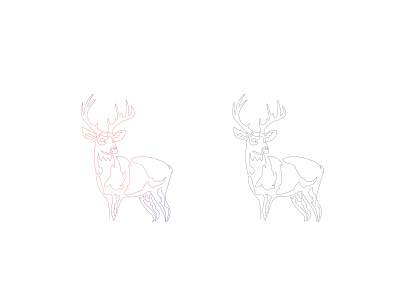 Deer Line Drawing deer drawing illustration line