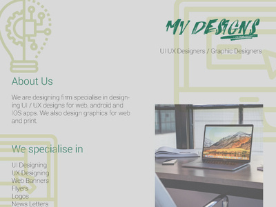 MV Designs - Flyer - Green flyer flyer designs graphic design illustrator