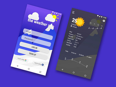 Wearher App adobe xd android app android app design app app ui ui design weather weather app weather app android weather app ios weather app ops
