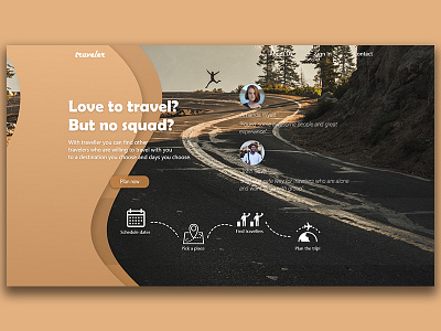 Traveler Home Page 1 design home page home page design landing page travel website web design web page web page design website