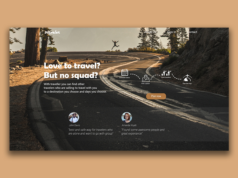 Traveler Home Page 2 by rahul mv on Dribbble