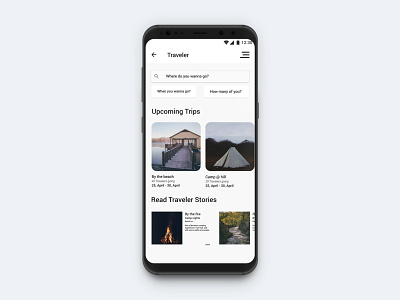 traveler android android app app goodux home page home page design ios app minimalism travel app ui ui ux design uidesign ux ux design