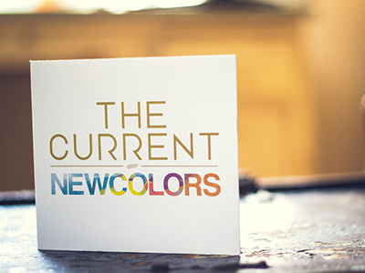 The Current - New Colors album art branding cd clean color colors gold music the current