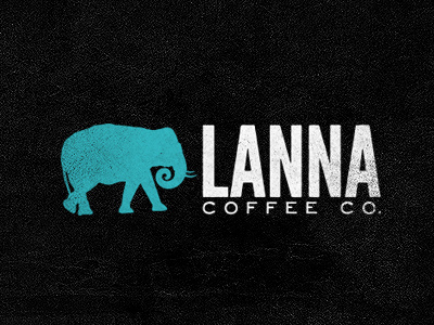 Lanna Coffee charity clean coffee elephant lanna minimal non profit simple texture thai