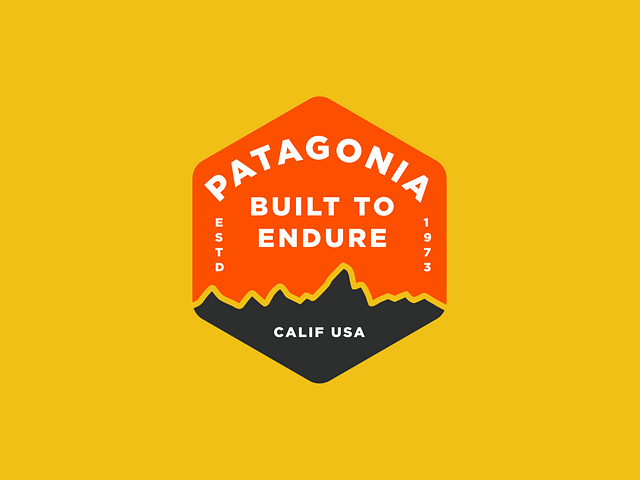 Patagonia badge by Josh Warren on Dribbble