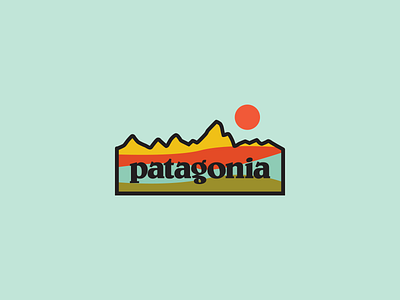 Patagonia Waves apparel art camping illustration illustrator minimal nature outdoors patagonia vector