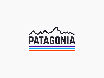 Minimal Patagonia apparel branding camp camping design outdoor logo outdoors patagonia travel