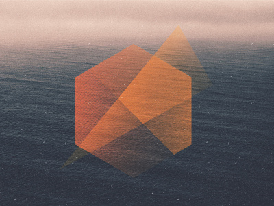 Oceans abstract glow ocean orange shapes subtle