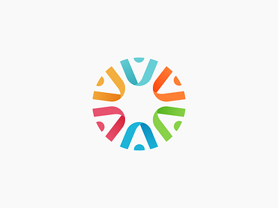 Connection abstract brand brand design brandidentity branding circle color connect global gradient illustrator logo ribbon vector