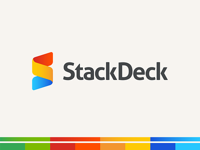 StackDeck branding colorful gradient illustration logo logo design logotype presentation primary primary colours retro software startup ui vector vintage