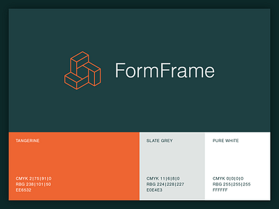 FormFrame app branding design icon logo minimal startup tech typography ui ux vector