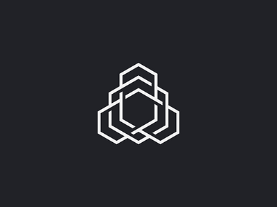 INTERTWINE abstract brand branding crypto cryptocurrency hexagon intricate logo logomark polygon tech technology ui visual design