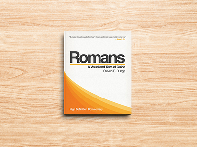 Romans High Definition Commentary bible book clean color commentary cover helvetica josh warren minimal romans