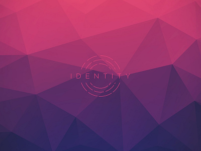 Identity gradient identity josh warren poly print purple shapes triangles wallpaper