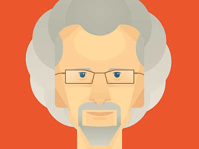Philip Yancy face glasses goatee hair human illustration illustrator josh warren person portrait